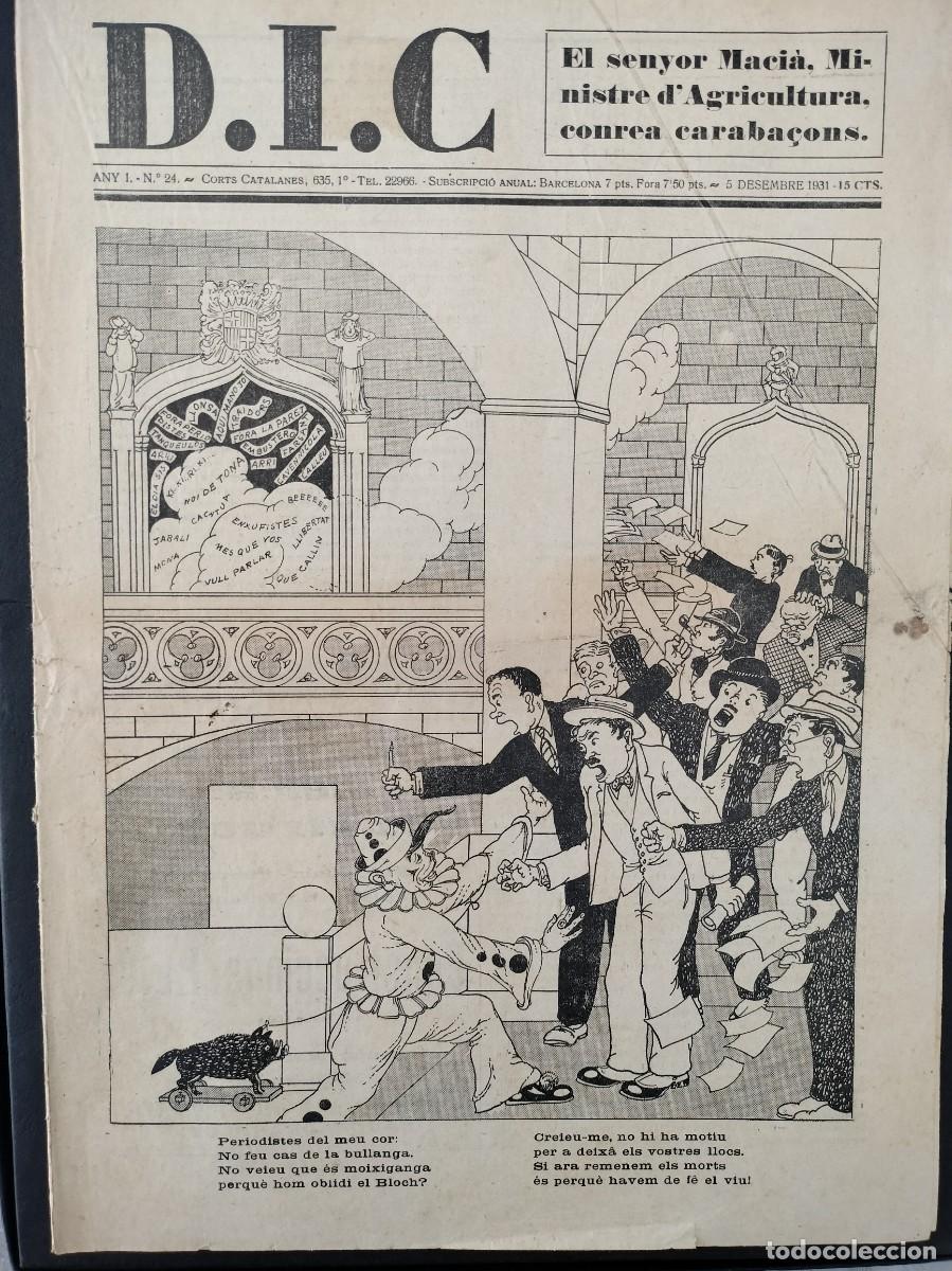 Coleccionismo de revistas y peri&oacute;dicos: D.I.C REVISTA SAT&Iacute;RICA CATALUNYA - 5 DE DESEMBRE DE 1931 - ANY I NUM. 24