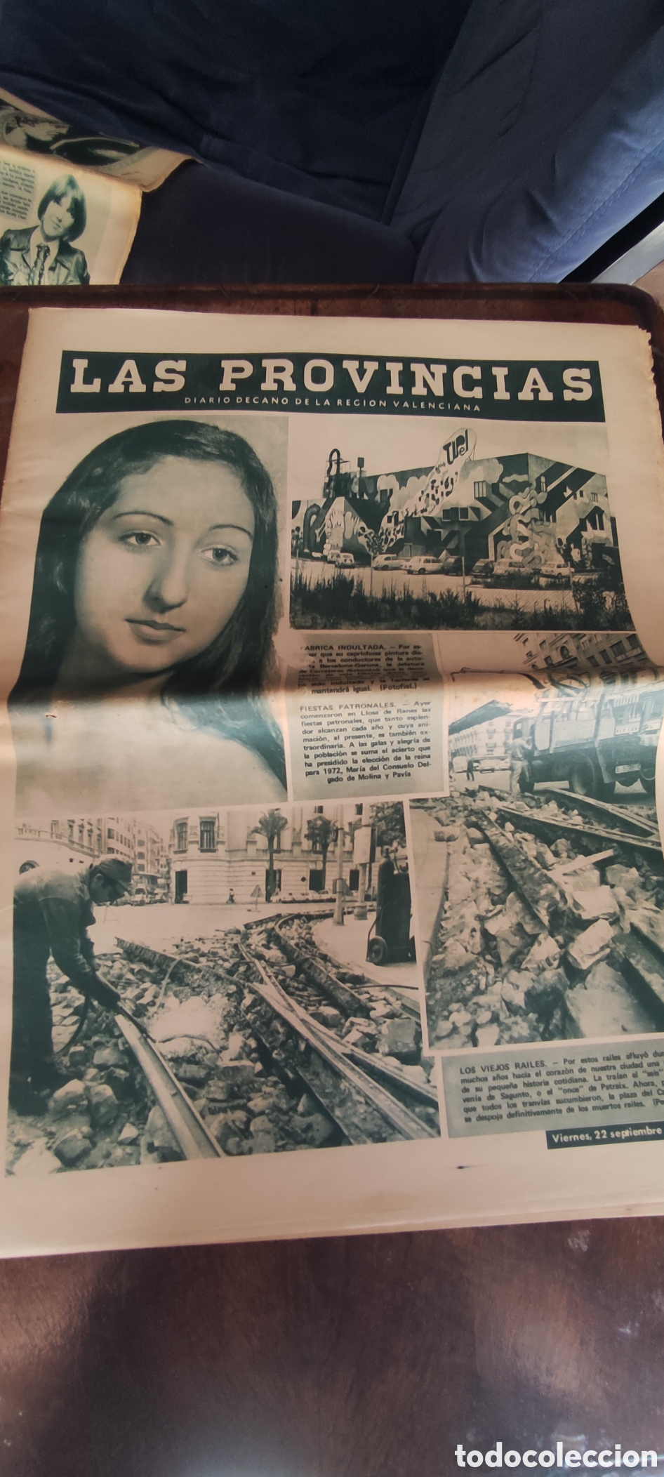 Coleccionismo de revistas y peri&oacute;dicos: Peri&oacute;dico Las Provincias , 22/9/1972