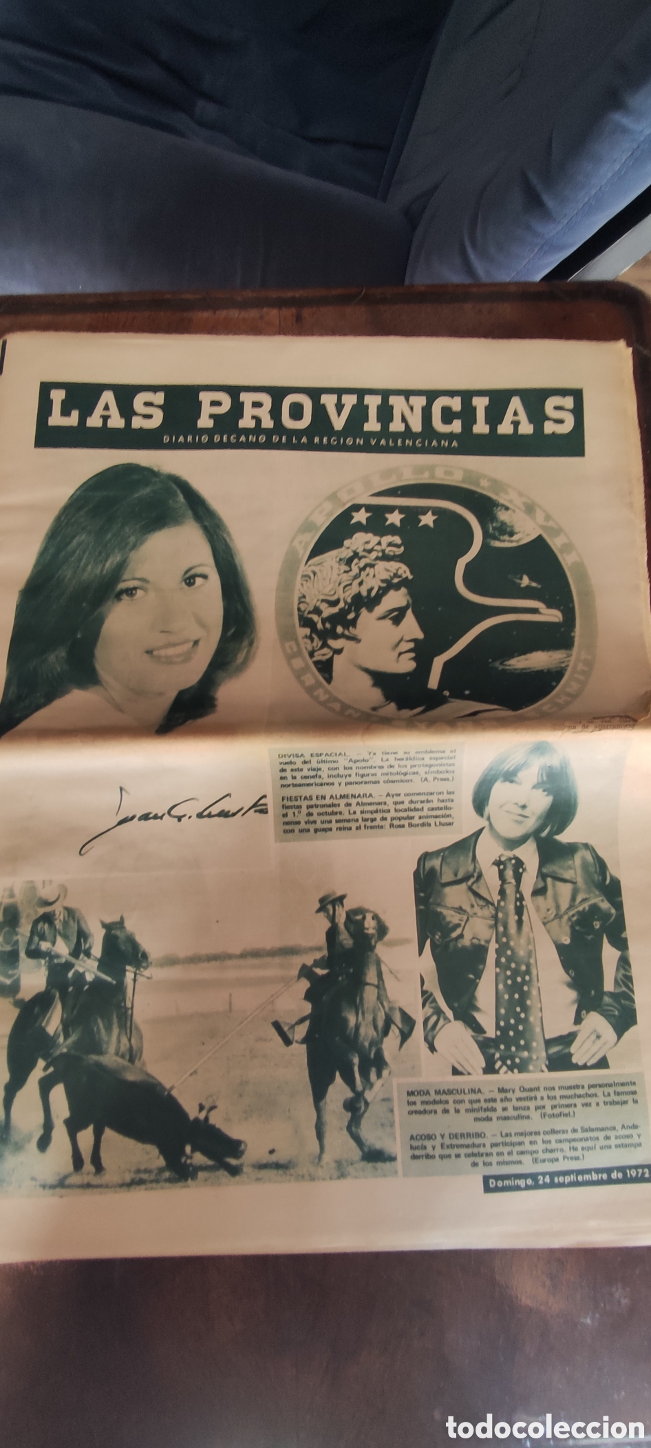 Coleccionismo de revistas y peri&oacute;dicos: Peri&oacute;dico Las Provincias , 24/9/1972
