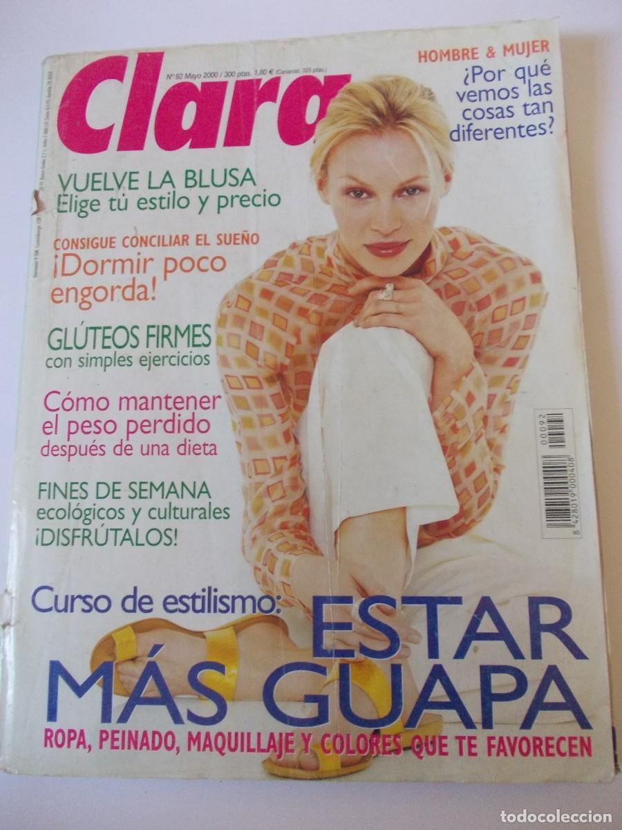 Colecionismo de Revistas e Jornais: Revista Clara numero 92 Mayo 2000 Editorial Hymsa fitness entrenamiento blusa bienestar
