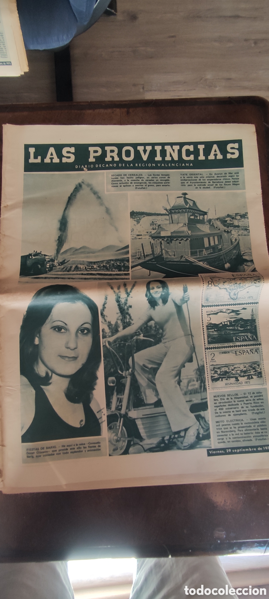 Coleccionismo de revistas y peri&oacute;dicos: Peri&oacute;dico Las Provincias , 29/9/1972
