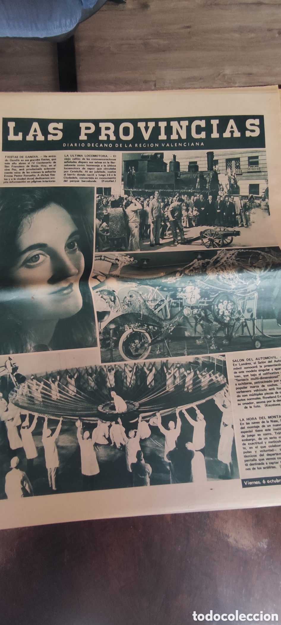 Coleccionismo de revistas y peri&oacute;dicos: Peri&oacute;dico Las Provincias , 6/10/1972