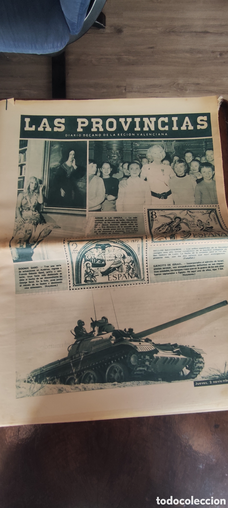 Coleccionismo de revistas y peri&oacute;dicos: Peri&oacute;dico Las Provincias , 2/11/1972