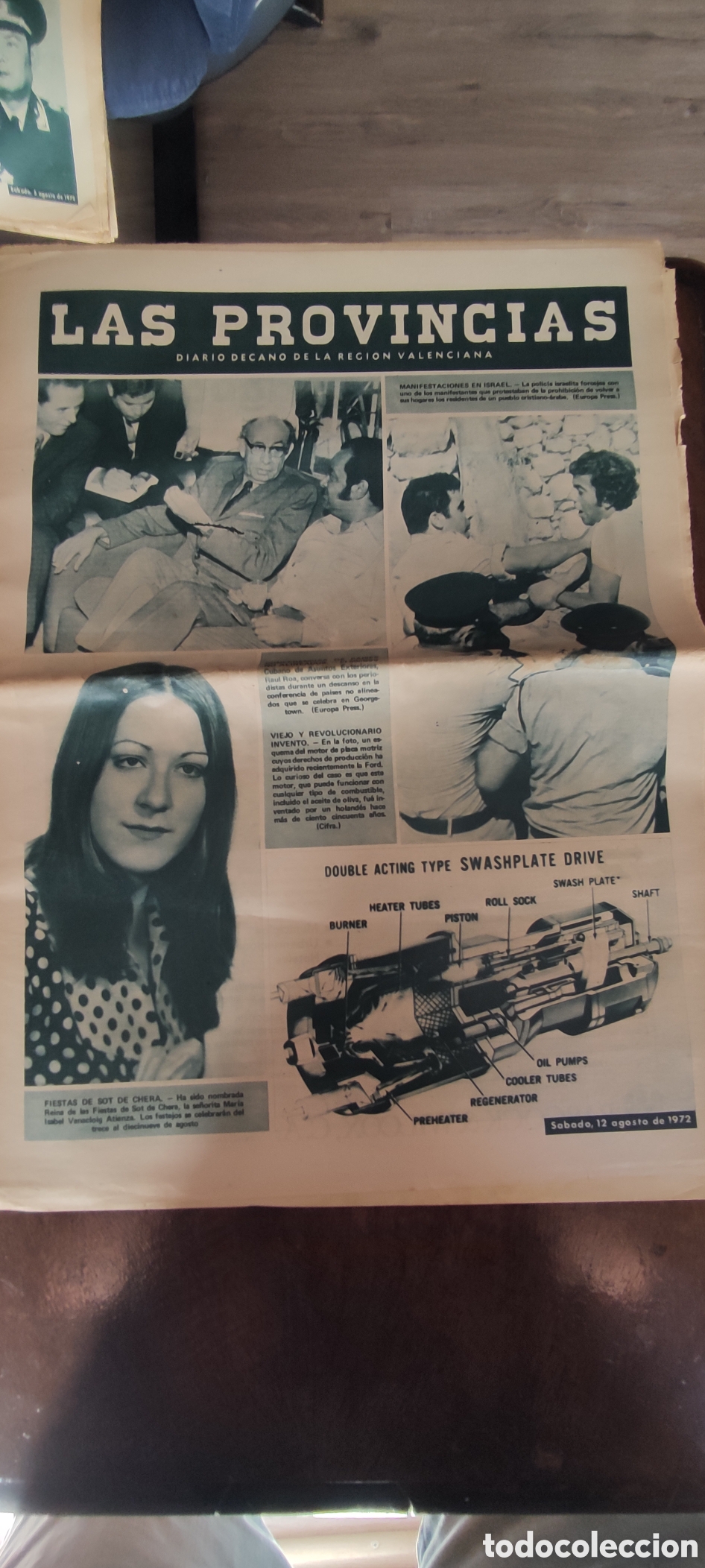 Coleccionismo de revistas y peri&oacute;dicos: Peri&oacute;dico Las Provincias , 13/8/1972