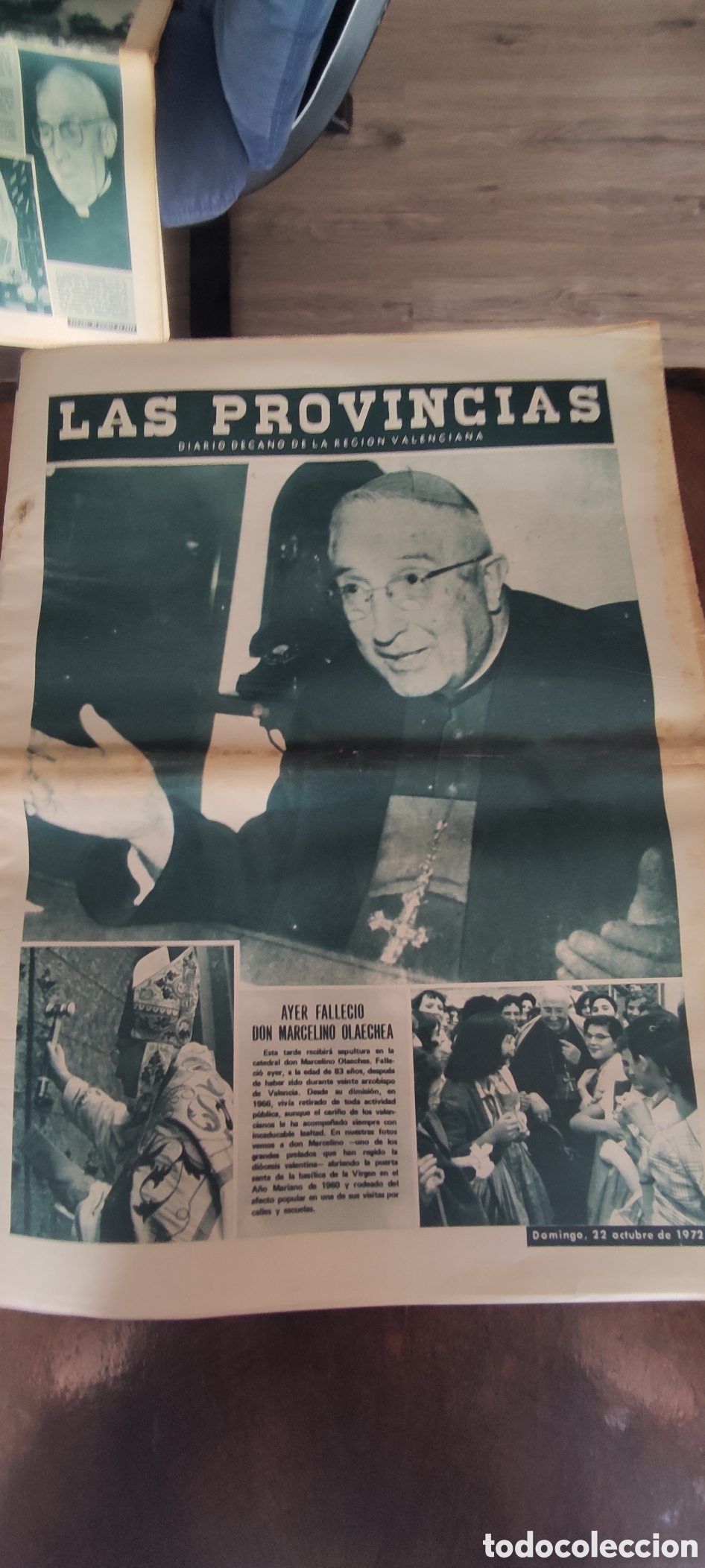 Coleccionismo de revistas y peri&oacute;dicos: Peri&oacute;dico Las Provincias , 22/10/1972