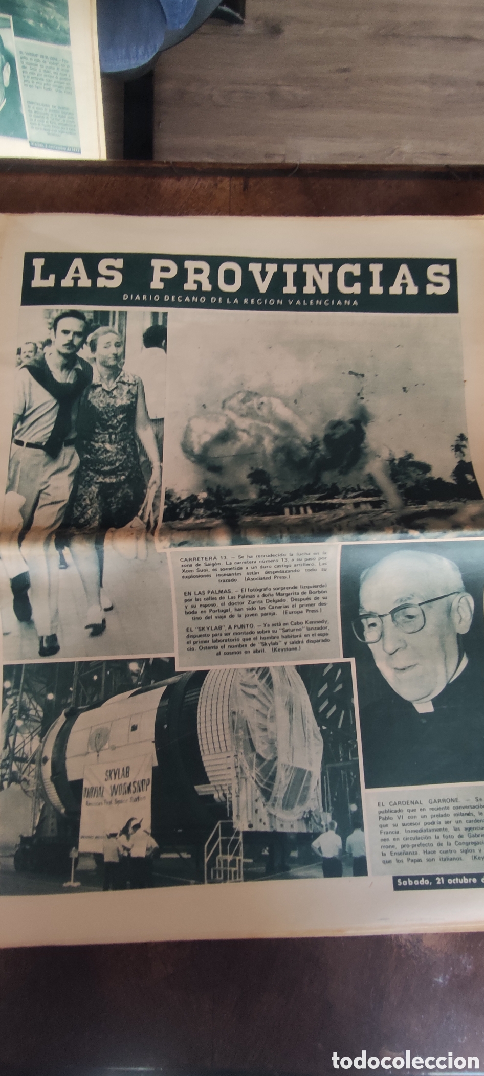 Coleccionismo de revistas y peri&oacute;dicos: Peri&oacute;dico Las Provincias , 21/10/1972