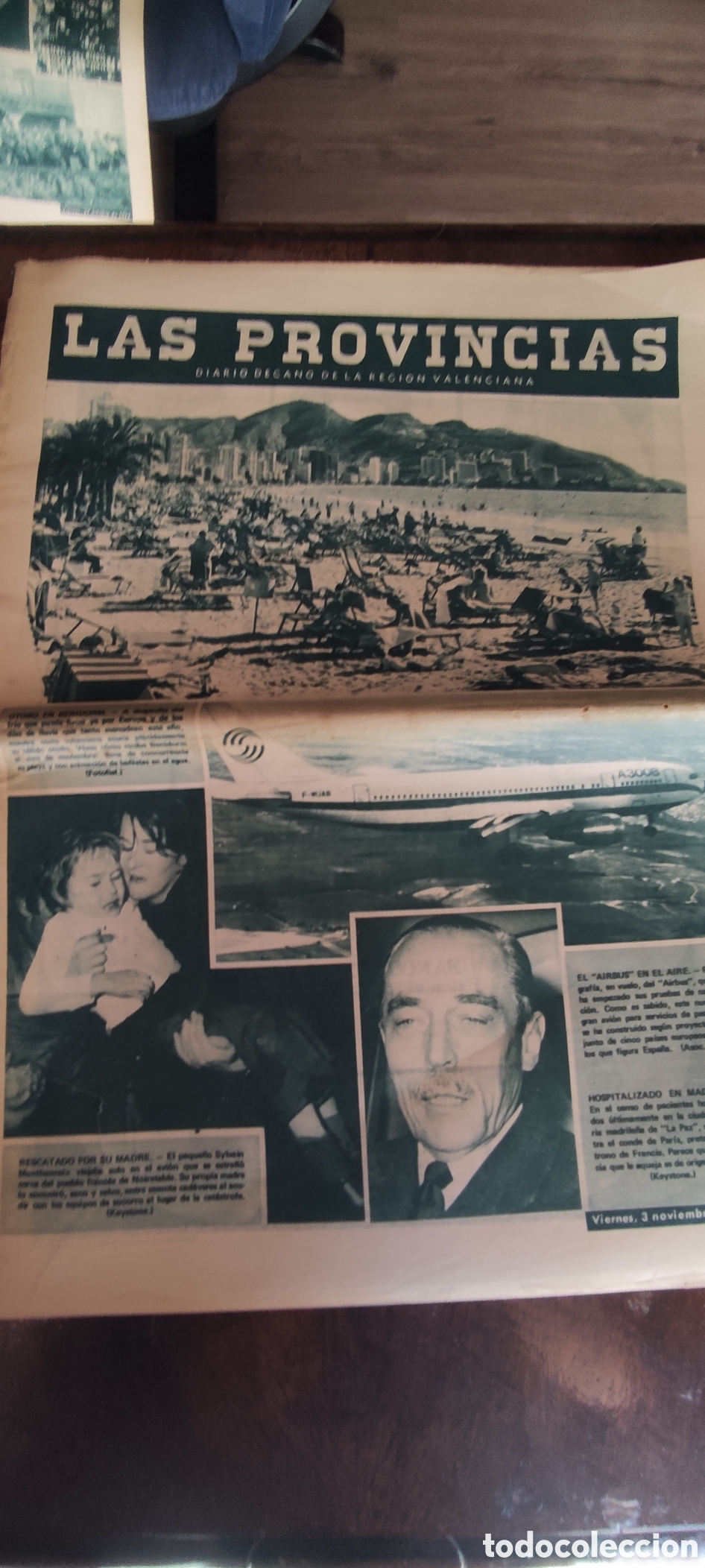 Coleccionismo de revistas y peri&oacute;dicos: Peri&oacute;dico Las Provincias , 3/11/1972