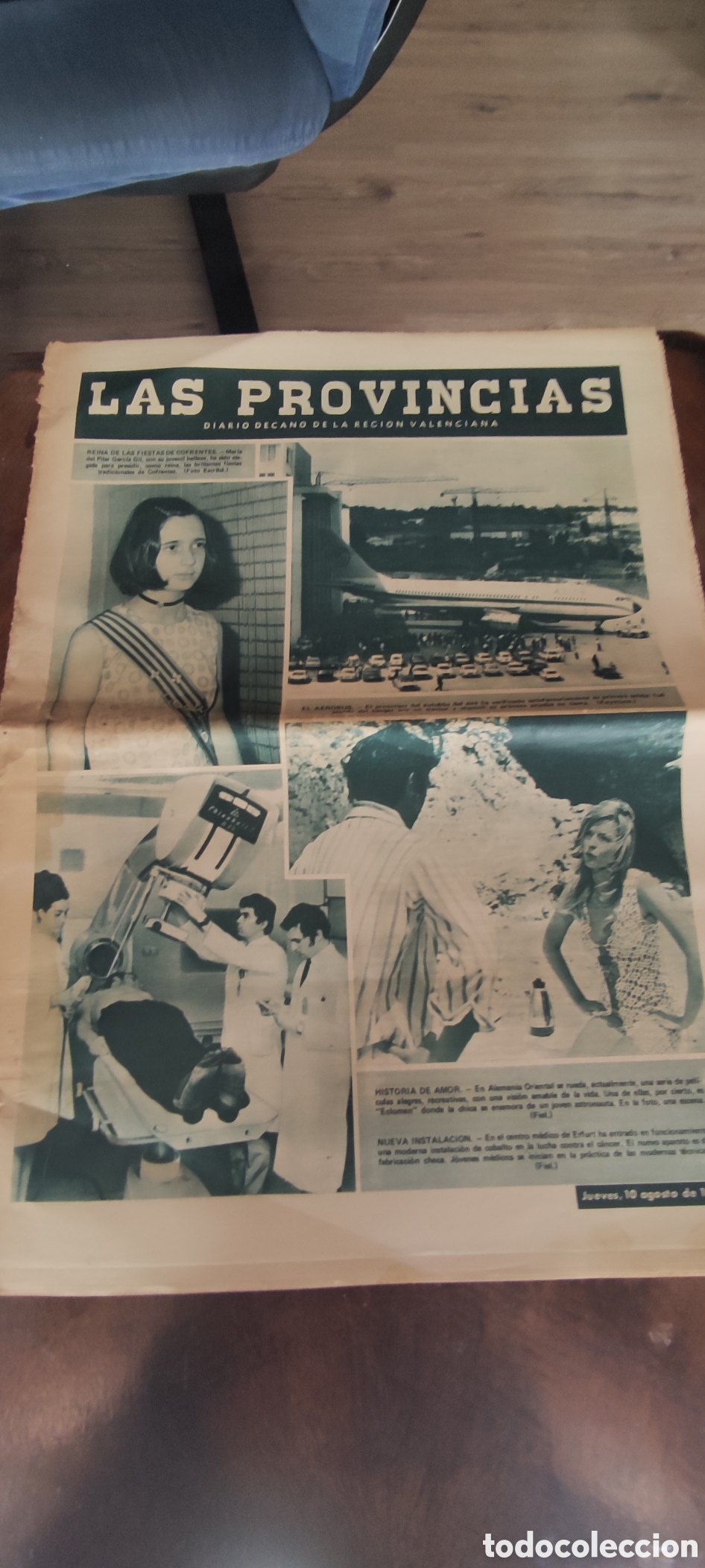 Coleccionismo de revistas y peri&oacute;dicos: Peri&oacute;dico Las Provincias , 10/8/1972
