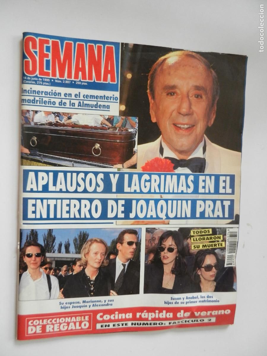 Coleccionismo de revistas y peri&oacute;dicos: SEMANA REVISTA N&ordm; 2887-14-06-1995 ENTIERRO DE JOAQUIN PRAT - ETC