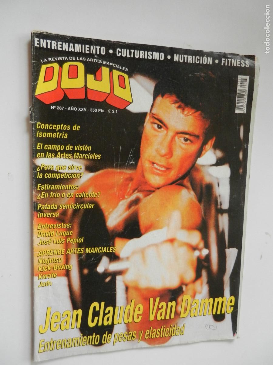 Coleccionismo de revistas y peri&oacute;dicos: DOJO N&ordm; 287 - VAN DAMME ENTRENAMIENTO, DAVID LUQUE, KICK BOXING, NINJUTSU-
