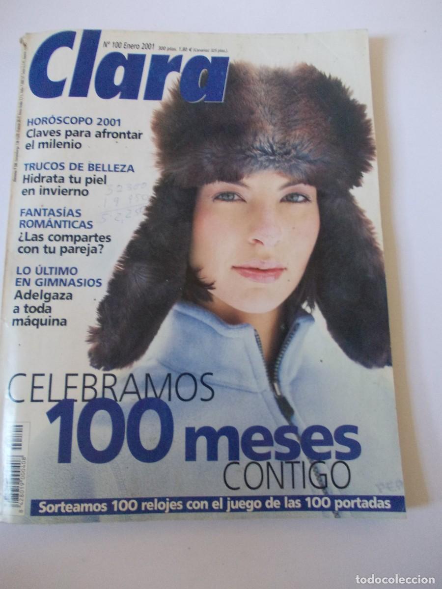 Collezionismo di Riviste e Giornali: Revista Clara numero 100 Enero 2001 vintage prensa femenina esoterismo parejas relojes milenio