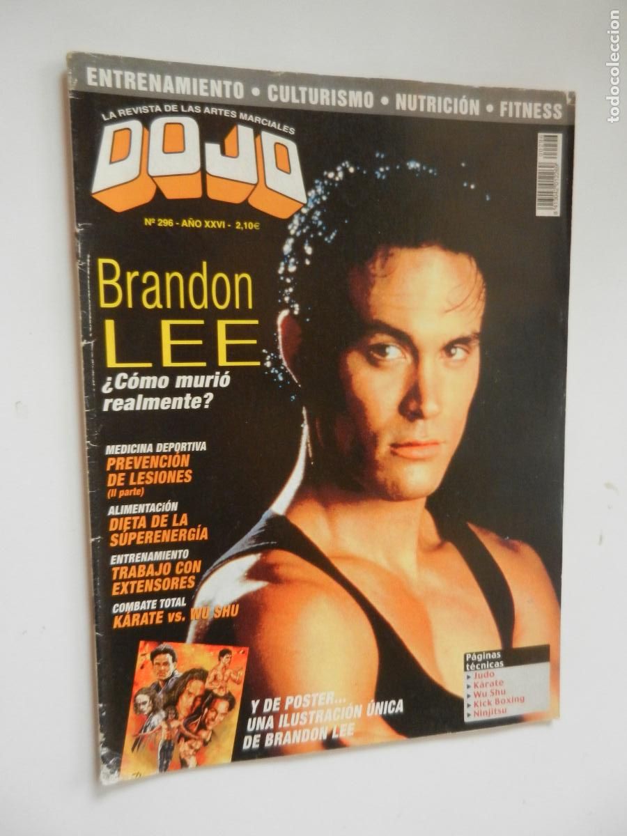 Coleccionismo de revistas y peri&oacute;dicos: DOJO N&ordm; 296 - BRANDO LEE &iquest;COMO MURI&Oacute; REALMENTE ? MEDICINA DEPORTIVA