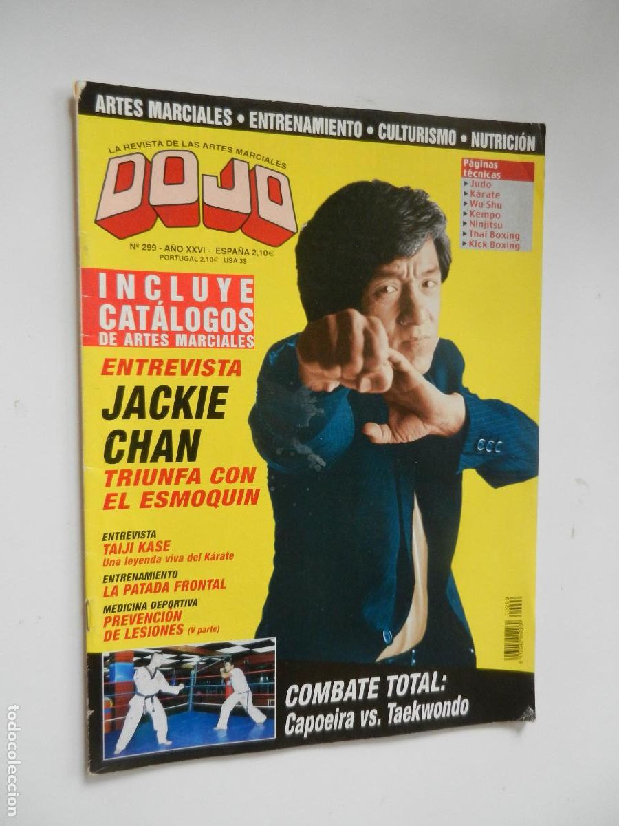 Colecionismo de Revistas e Jornais: DOJO N&ordm; 299-ENTREVISTA JACKIE CHAN- TRIUNFA CON ESMOQUIN CON POSTER