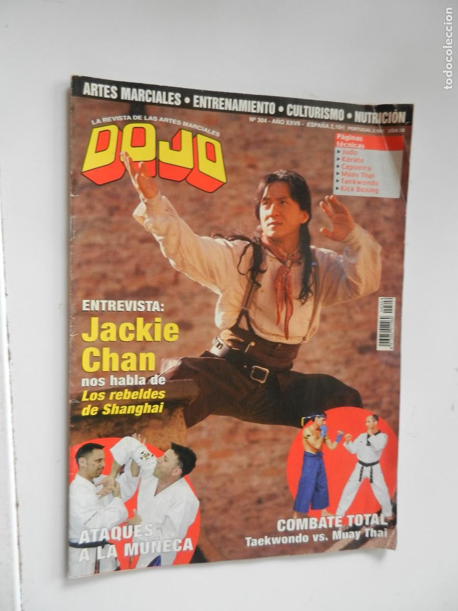 Coleccionismo de revistas y peri&oacute;dicos: DOJO N&ordm; 304 - ENTREVISTA JACKIE CHAN CON POSTER - COMBATE TOTAL