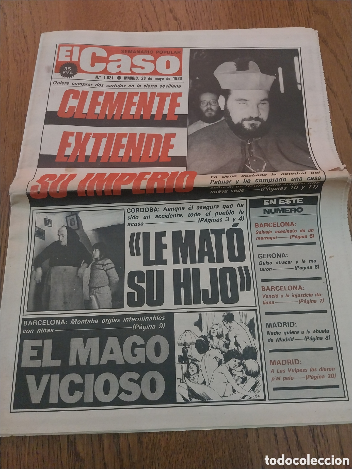 Coleccionismo de revistas y peri&oacute;dicos: EL CASO 1983 CLEMENTE EXTIENDE SU IMPERIO. SILERAS C&Oacute;RDOBA