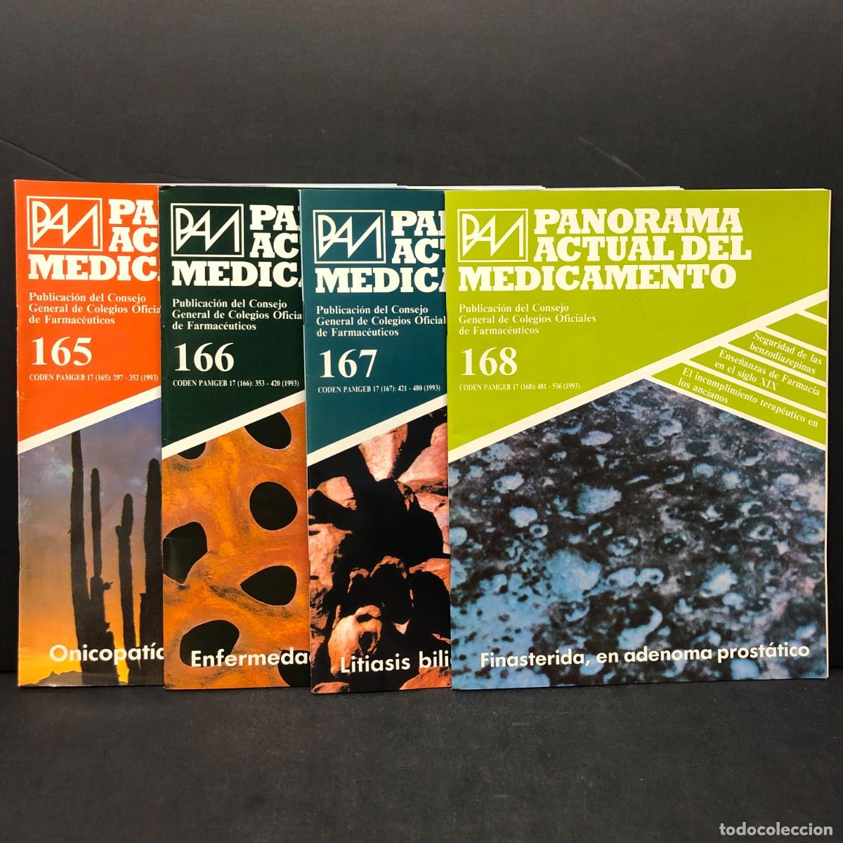 Coleccionismo de revistas y peri&oacute;dicos: 4 REVISTAS - PANORAMA ACTUAL DEL MEDICAMENTO - N&ordm; 165, 166, 167 Y 168 - ONICOPAT&Iacute;AS / 1078