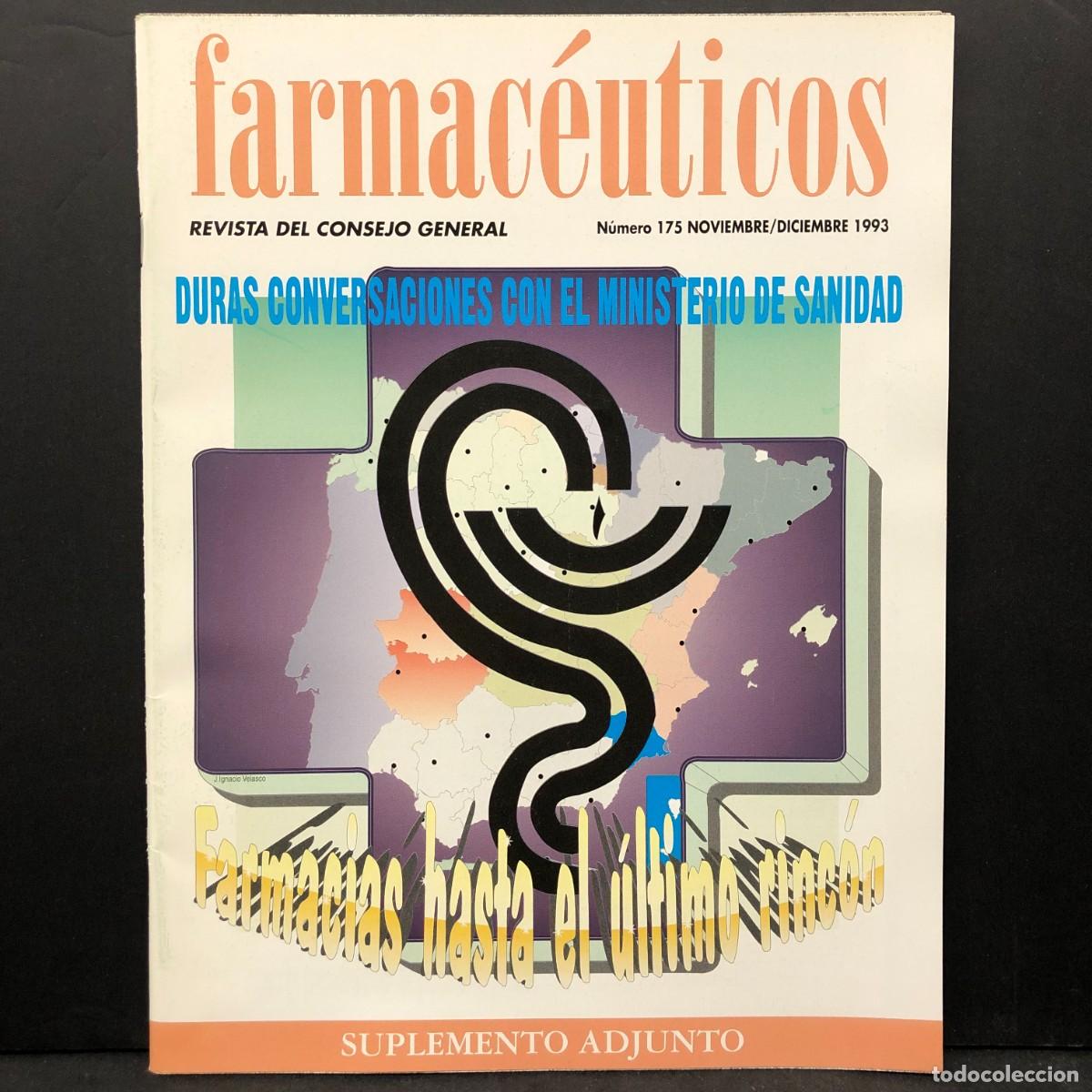 Coleccionismo de revistas y peri&oacute;dicos: REVISTA DEL CONSEJO GENERAL FARMAC&Eacute;UTICOS - N&ordm; 175 - NOV-DIC - 1993 - MALPE / 1080