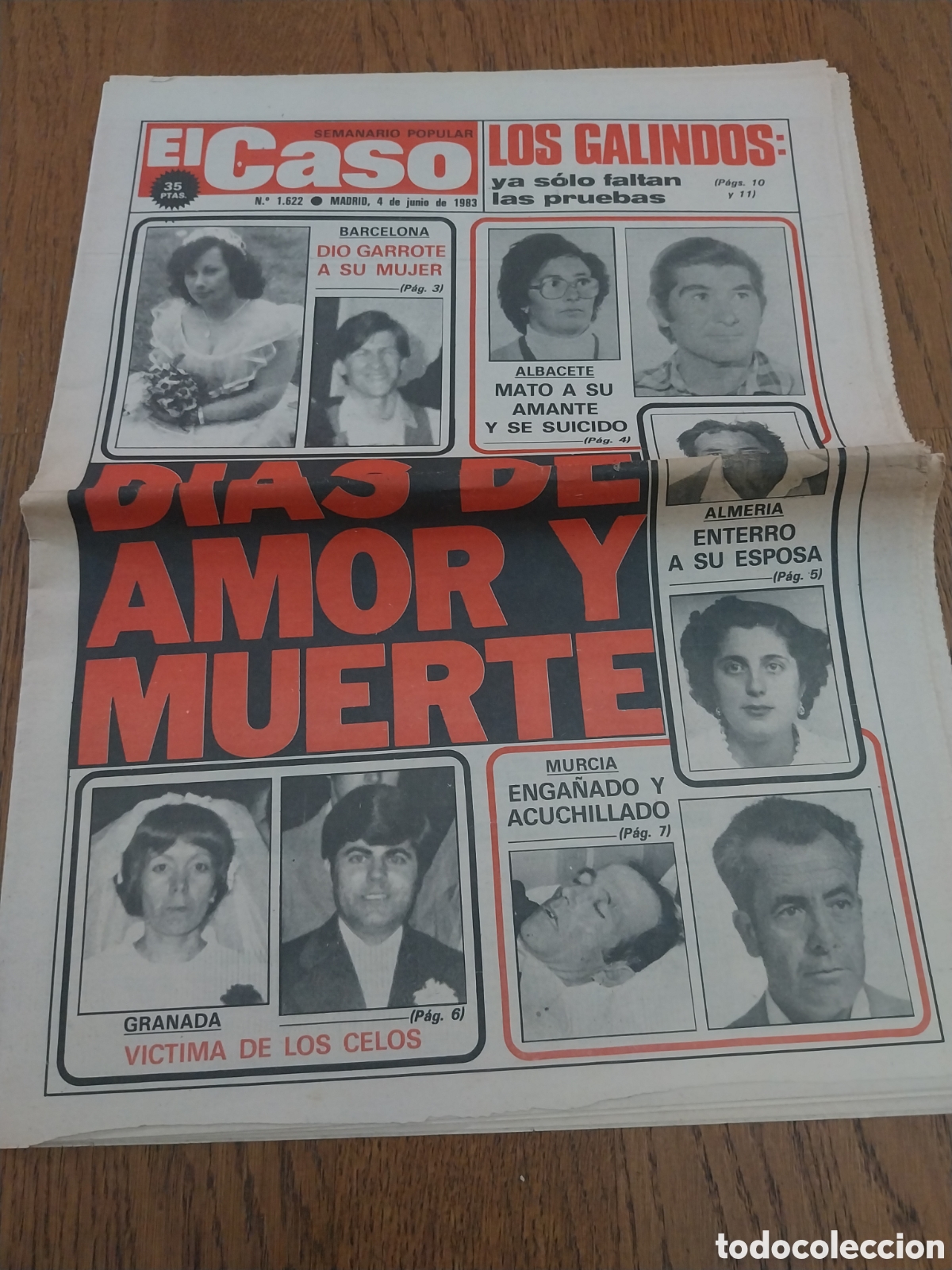 Coleccionismo de revistas y peri&oacute;dicos: EL CASO 1983 CRIMEN LOS GALINDOS ,SOLO LAS PRUEBAS.
