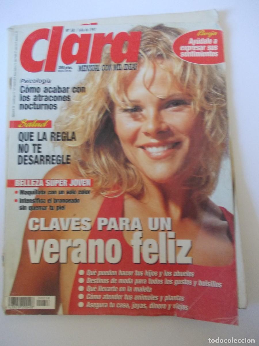 Sammeln von Zeitschriften und Zeitungen: Revista Clara Numero 58 Julio 1997 Belleza Moda Psicologia Salud Reportaje Feminismo Bienestar Muje