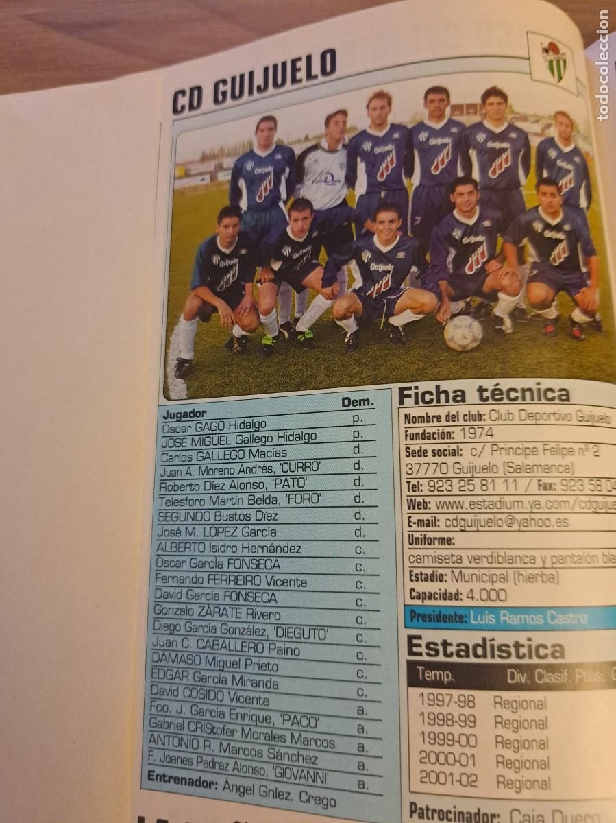 Coleccionismo de revistas y peri&oacute;dicos: Foto plantilla y jugadores Don Bal&oacute;n 2002-03. CD Guijuelo