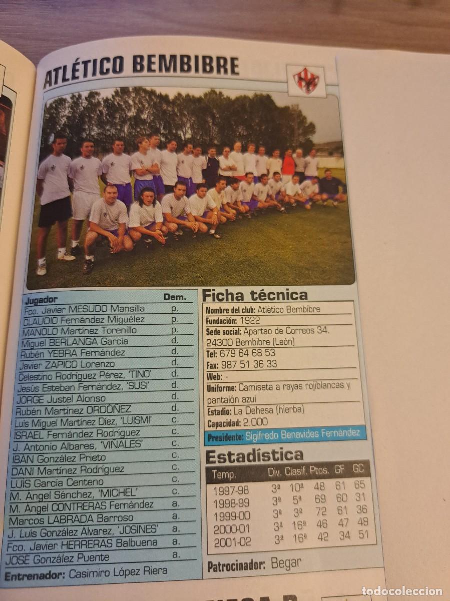 Coleccionismo de revistas y peri&oacute;dicos: Foto plantilla y jugadores Don Bal&oacute;n 2002-03. Atl&eacute;tico Bembibre