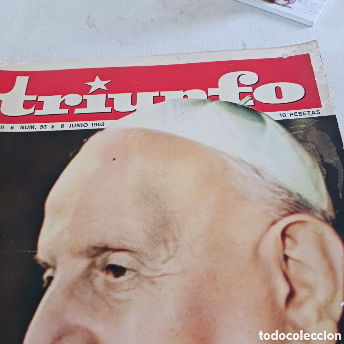 Sammeln von Zeitschriften und Zeitungen: Juan XXIII,revista Triunfo num 53,A&ntilde;o XVIII,8 junio 1963