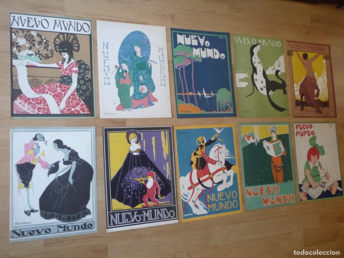 Collection Magazines and Newspapers: LOTE 10 PORTADAS DE LA REVISTA NUEVO MUNDO DEL A&Ntilde;O 1920