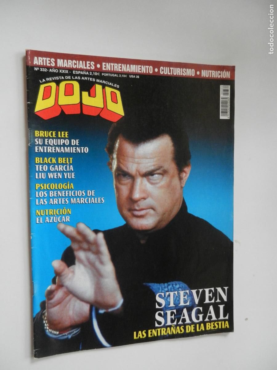 Coleccionismo de revistas y peri&oacute;dicos: DOJO N&ordm; 332 - STEVE SEAGAL , LAS ENTRA&Ntilde;AS DE LA BESTIA CON POSTER