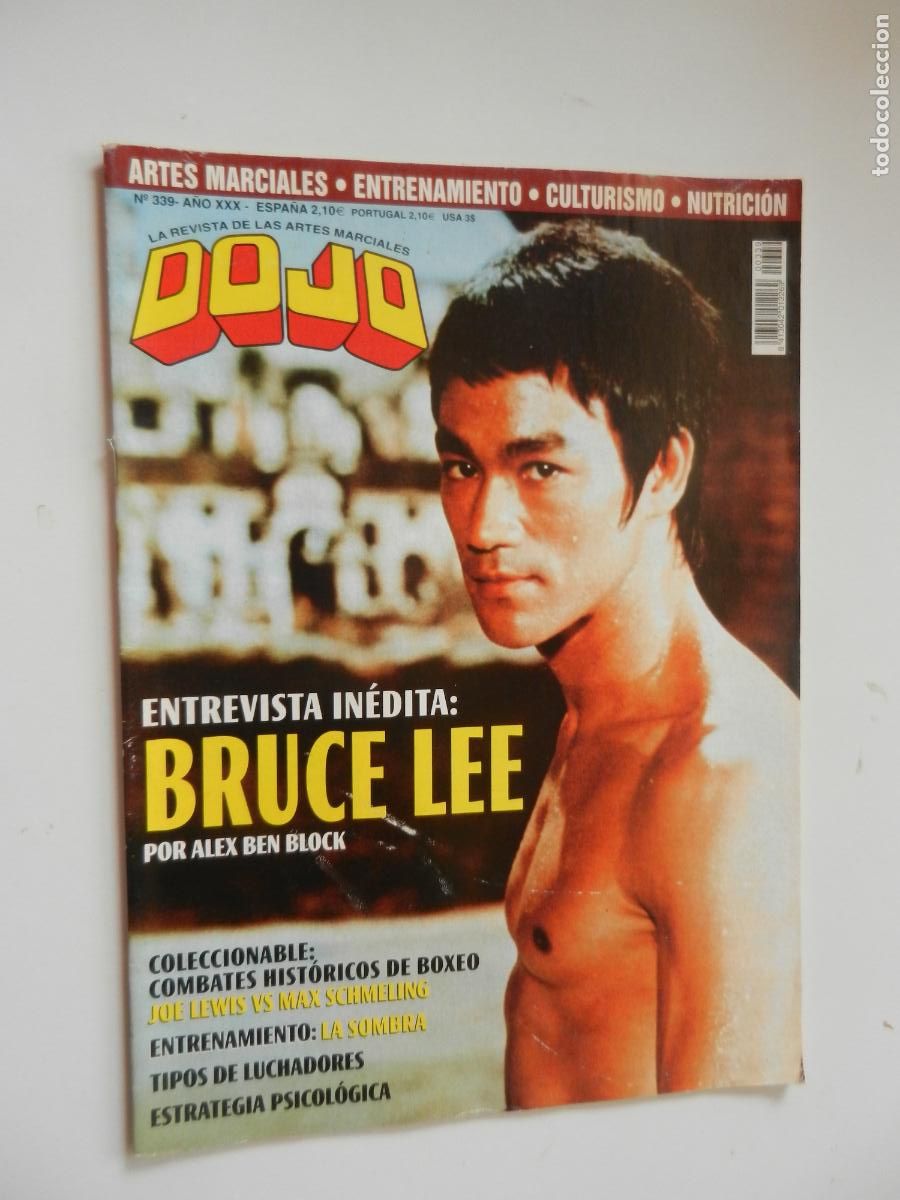 Coleccionismo de revistas y peri&oacute;dicos: DOJO N&ordm; 339- ENTREVISTA IN&Eacute;DITA A BRUCE LEE- CON POSTER