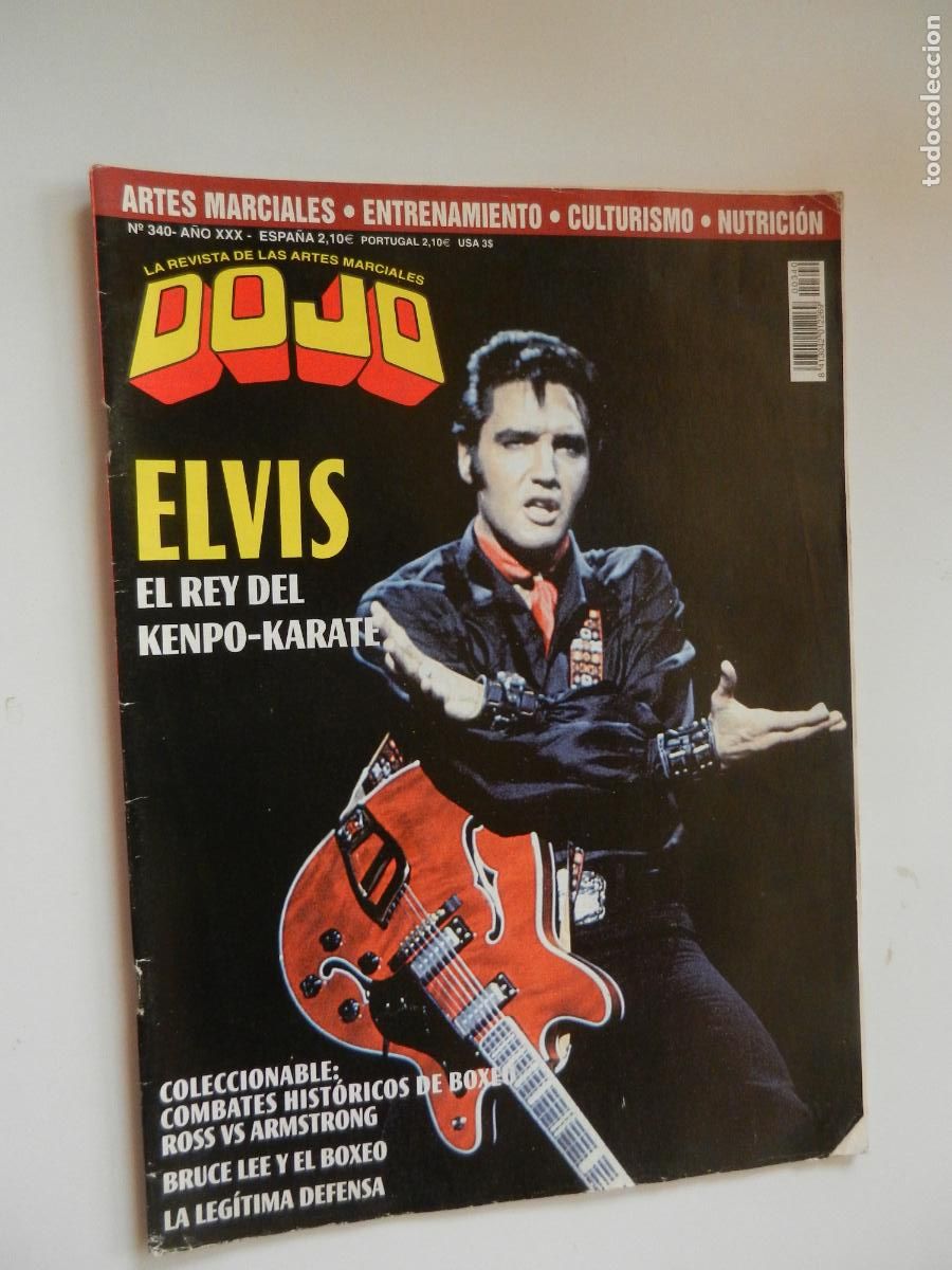 Coleccionismo de revistas y peri&oacute;dicos: DOJO N&ordm; 340- ELVIS EL REY DEL KENPO- KARATE - CON POSTER