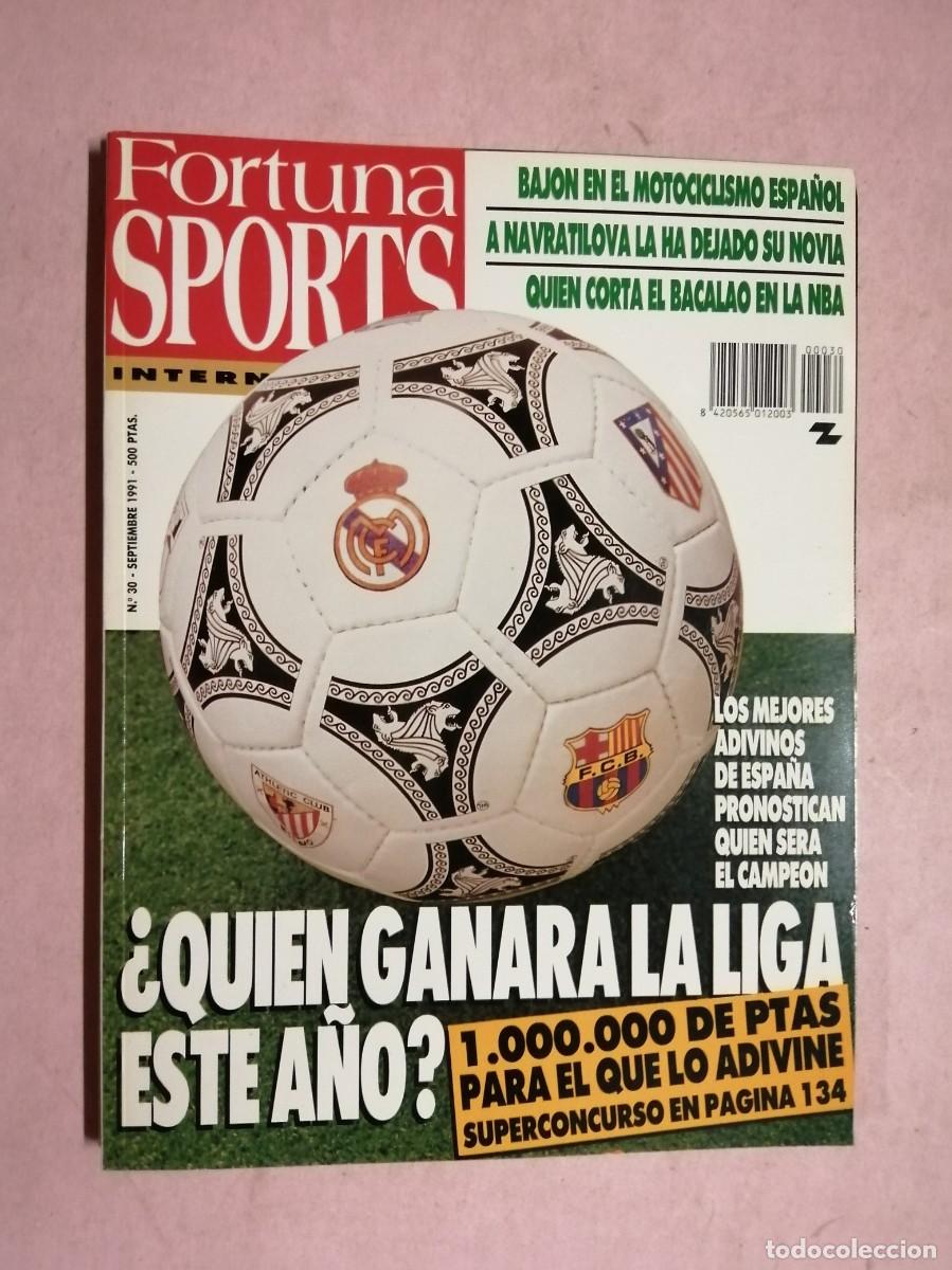 Coleccionismo de revistas y peri&oacute;dicos: REVISTA FORTUNA SPORTS (NUMERO 30) QUIEN GANARA LA LIGA ESTE A&Ntilde;O? - MARTINA NAVRATILOVA - NBA -...