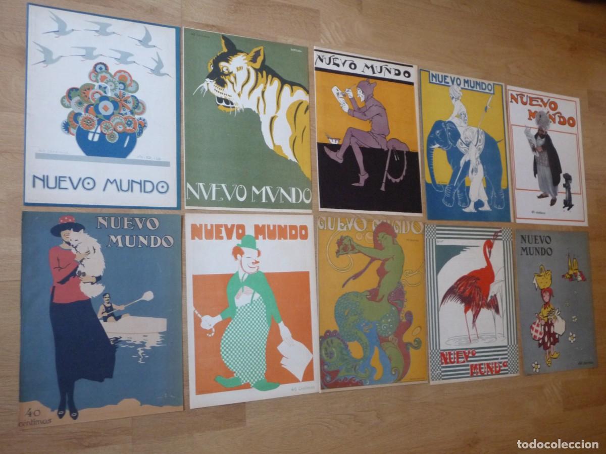 Collection Magazines and Newspapers: LOTE 10 PORTADAS DE LA REVISTA NUEVO MUNDO DEL A&Ntilde;O 1920
