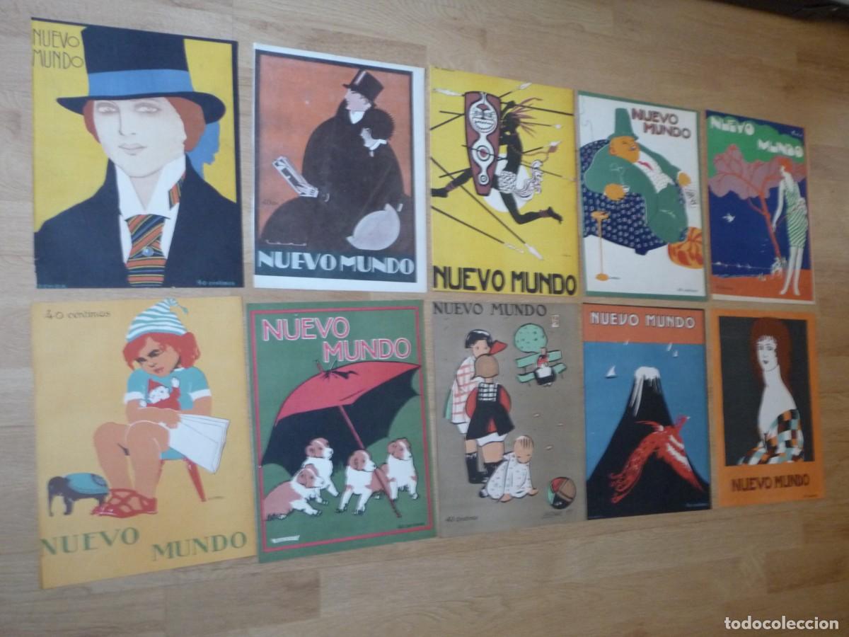 Coleccionismo de revistas y peri&oacute;dicos: LOTE 10 PORTADAS DE LA REVISTA NUEVO MUNDO DEL A&Ntilde;O 1920