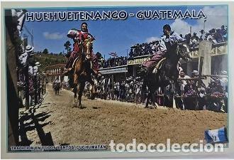 Coleccionismo de revistas y peri&oacute;dicos: TS) CIRCA 1990 GUATEMALA, POSTCARD,THE TRADITIONAL RIBBON RACE IN TODOS SANTOS CUCHUMATAN,XF.