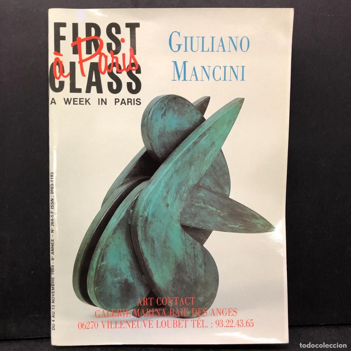 Coleccionismo de revistas y peri&oacute;dicos: FIRST CLASS A WEEK IN PARIS - GIULIANO MANCINI - ART CONTACT - N&ordm; 264-165 - 1989 / 1149