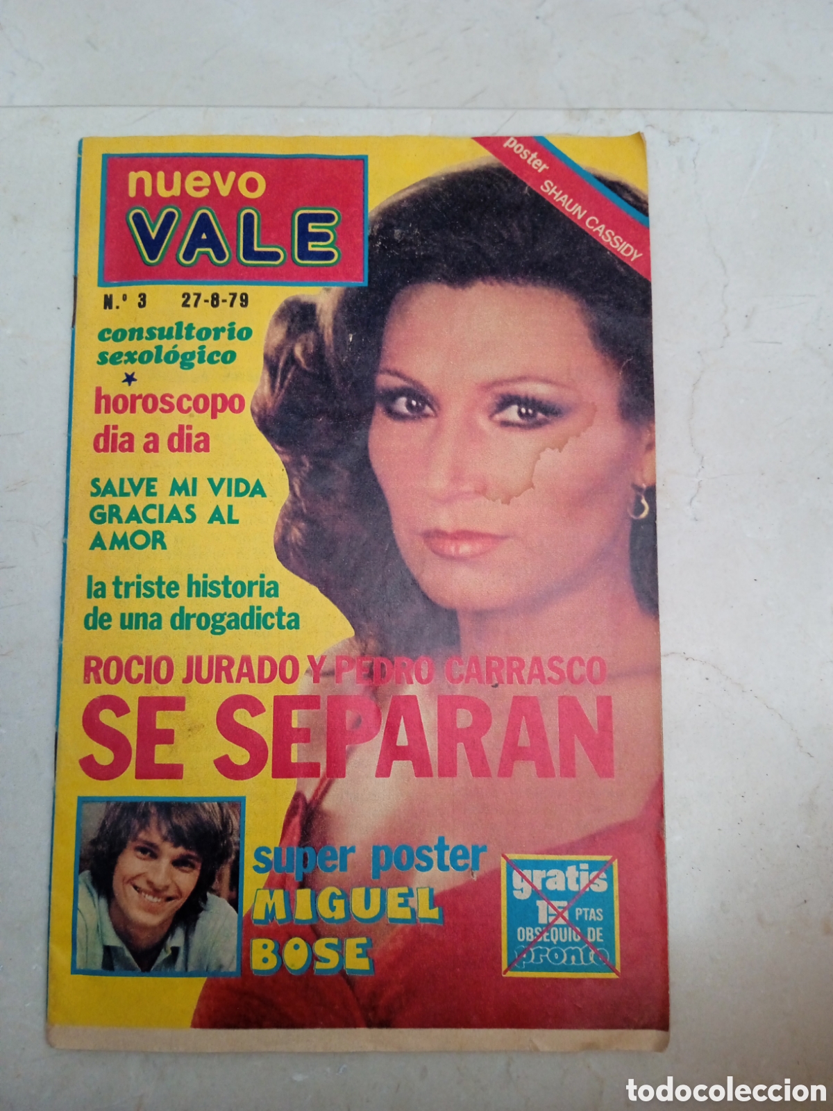 Coleccionismo de revistas y peri&oacute;dicos: Nuevo Vale n&deg; 3 Roc&iacute;o Jurado Miguel Bos&eacute; Shaun Cassidy