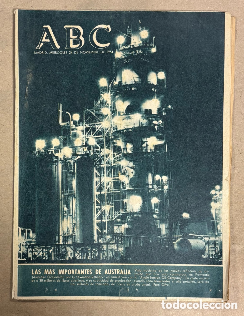 Coleccionismo de revistas y peri&oacute;dicos: ABC (24 NOVIEMBRE 1954) EL VINO DE M&Aacute;LAGA Y LOS POETAS, MANIOBRAS MILITARES EN PIRINEOS,&hellip;