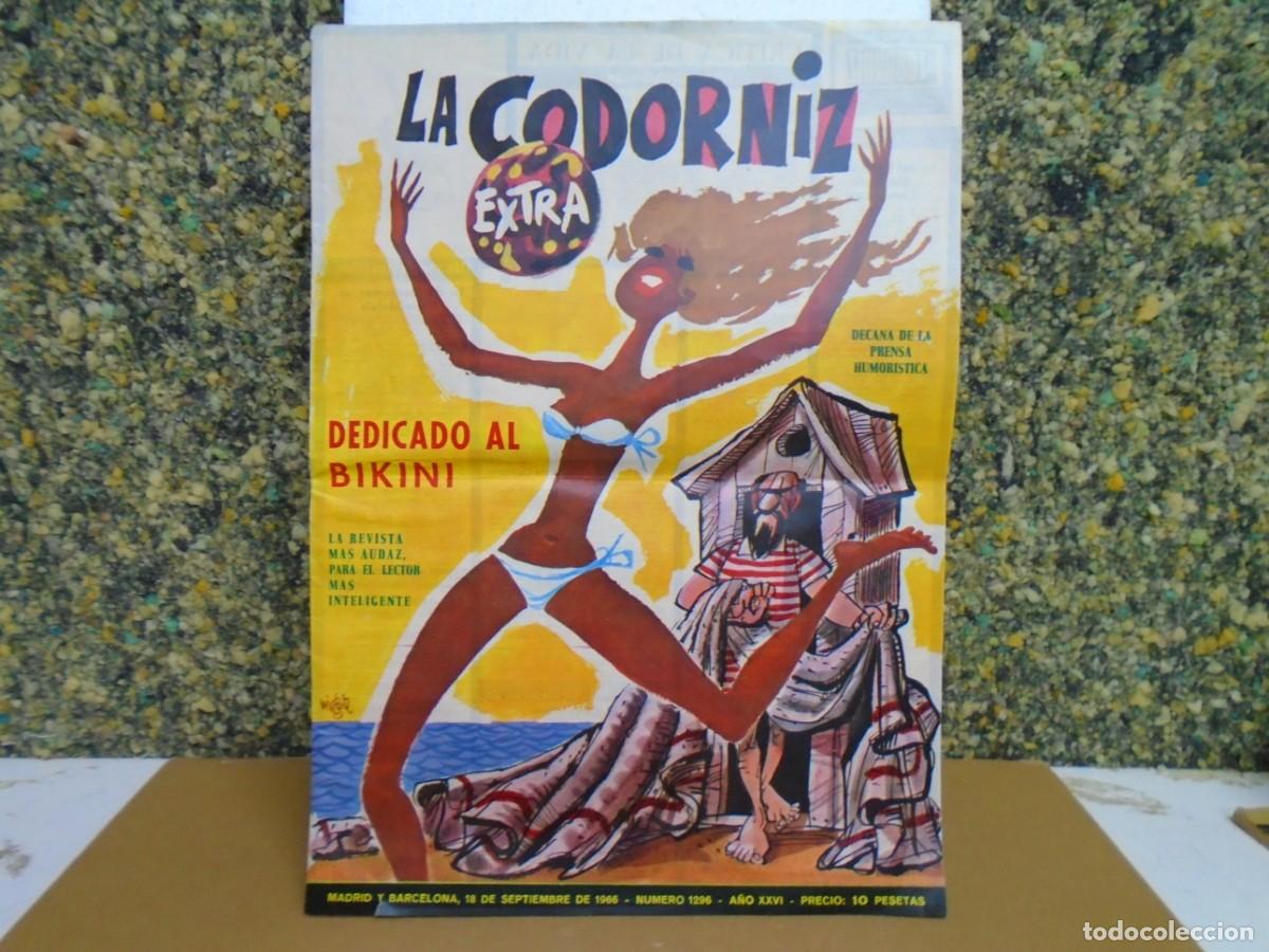 Coleccionismo de revistas y peri&oacute;dicos: LA CODORNIZ,N&ordm;1296 DEL 18/9/1966.EXTRA,DEDICADO AL BIKINI.