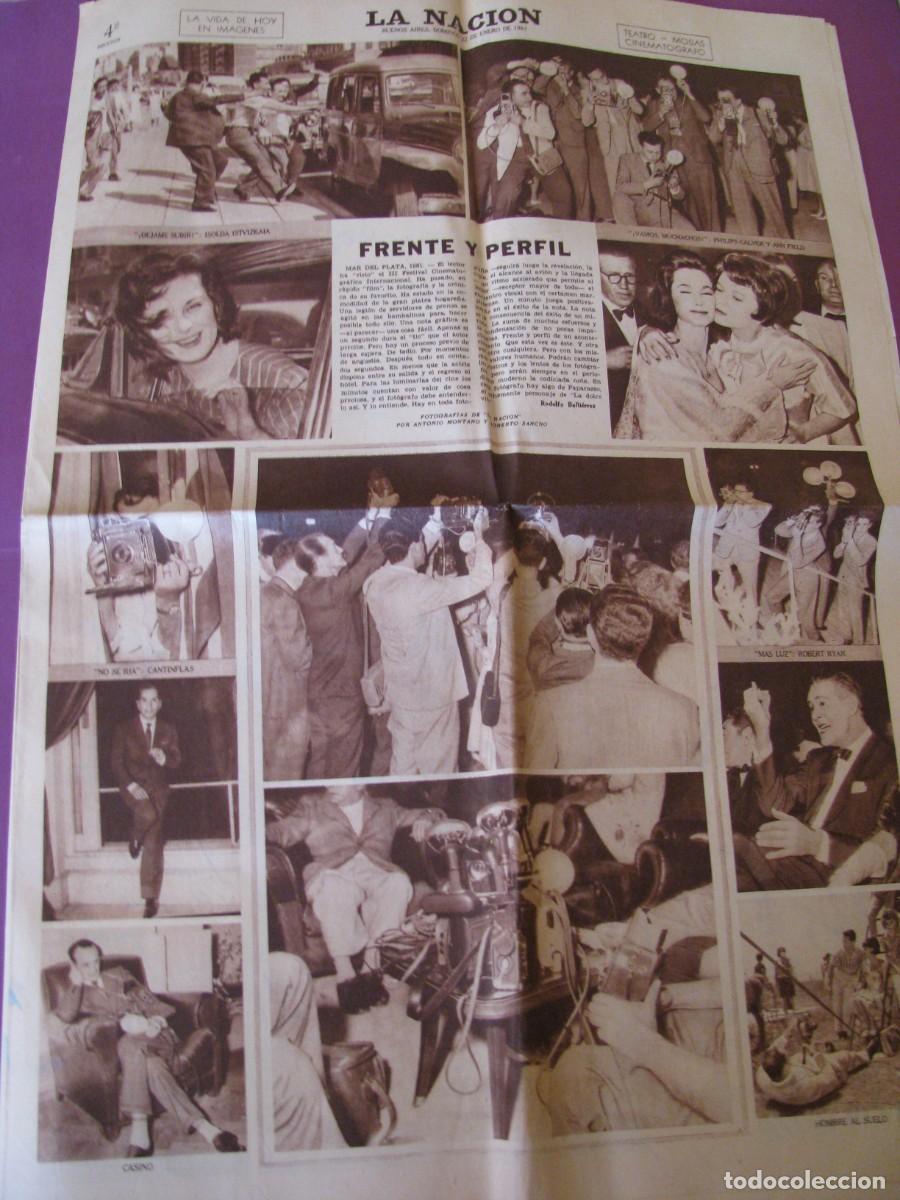 Coleccionismo de revistas y peri&oacute;dicos: PERIODICO LA NACION, ARGENTINA 22 DE ENERO 1961. LA VIDA DE HOY EN IMAGENES