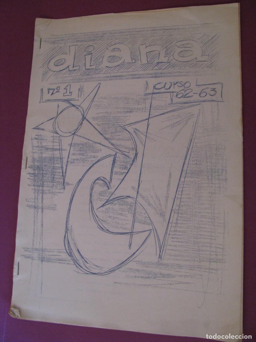Coleccionismo de revistas y peri&oacute;dicos: REVISTA ESCOLAR DIANA. N&ordm; 1 CURSO 1962-63. COLEGIO MENOR MEDITERRANEO, MALAGA