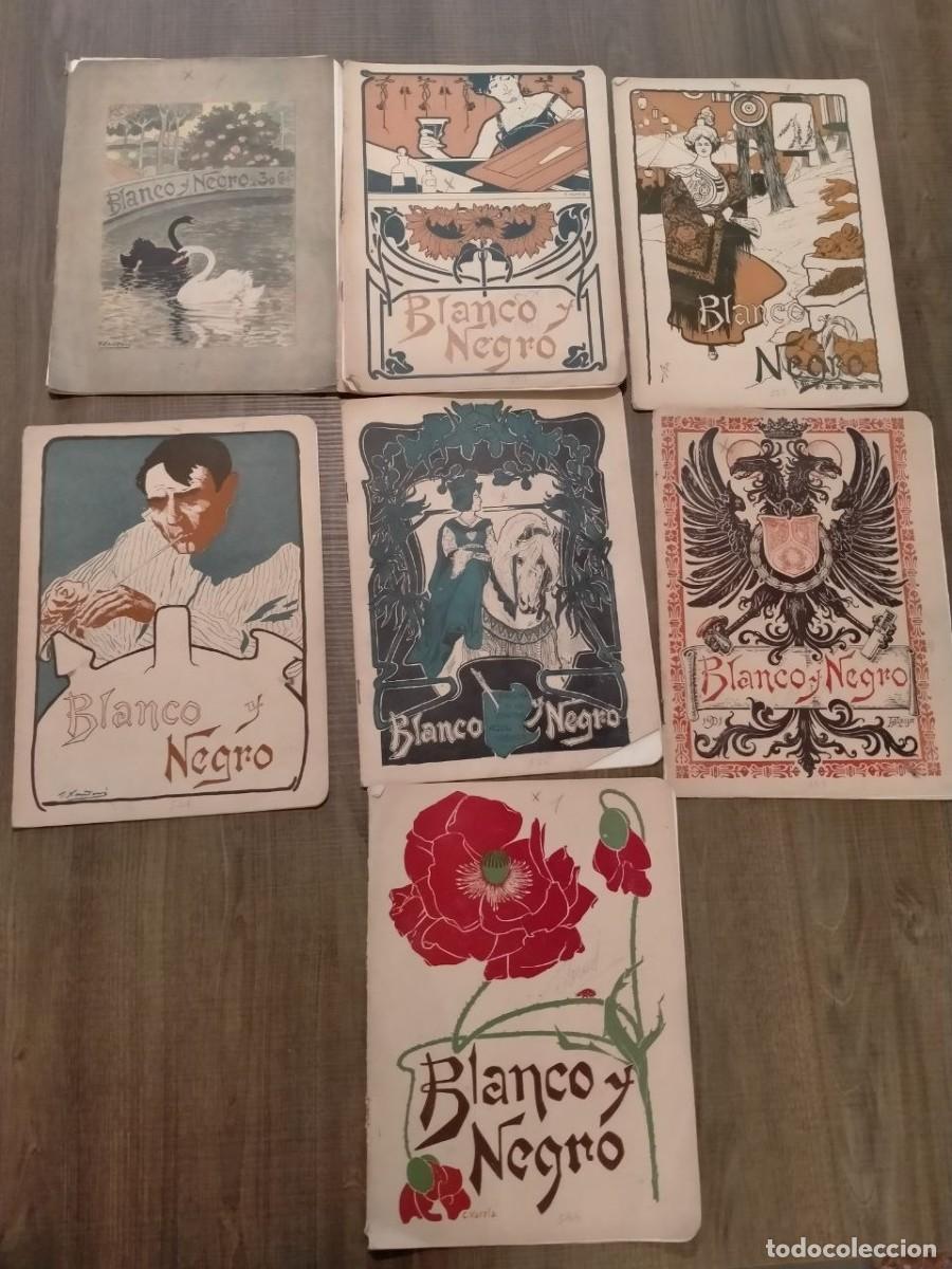 Coleccionismo de revistas y peri&oacute;dicos: Lote Revista Blanco y Negro a&ntilde;os incompletos 1891,92,93,94,95,97,99,1901,1903, 78 n&uacute;meros aprox.