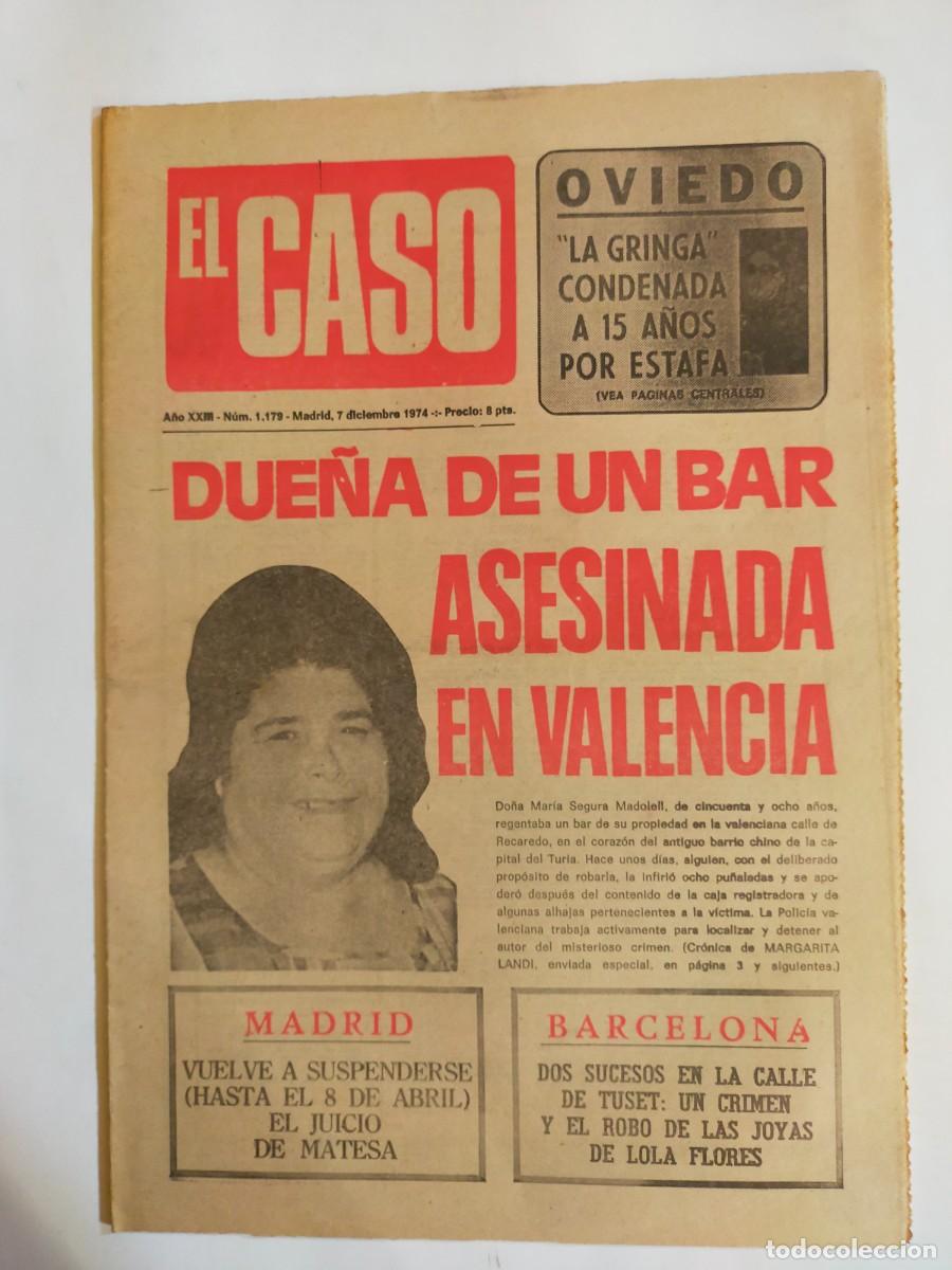Colecionismo de Revistas e Jornais: PERIODICO &rdquo;EL CASO&rdquo; SEMANARIO DE SUCESOS N&ordm; 1179 - A&Ntilde;O 1974