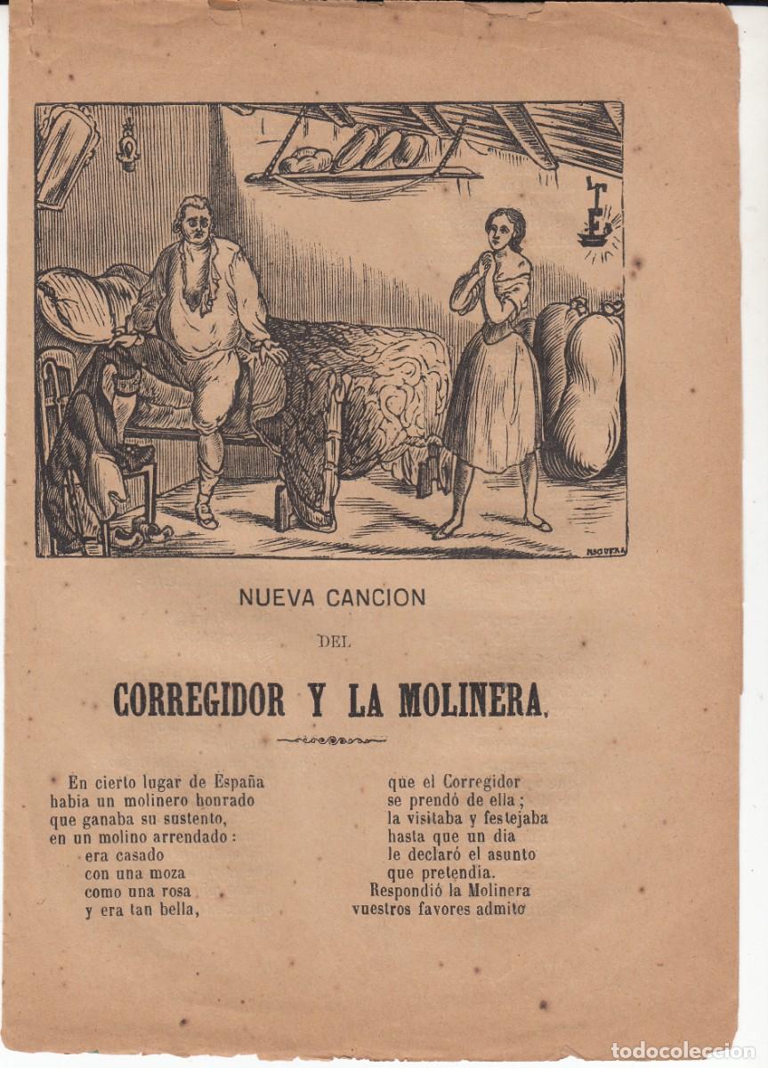 Coleccionismo de revistas y peri&oacute;dicos: PLIEGO DE CORDEL - ROMAN&Ccedil;OS - EL CORREGIDOR Y LA MOLINERA