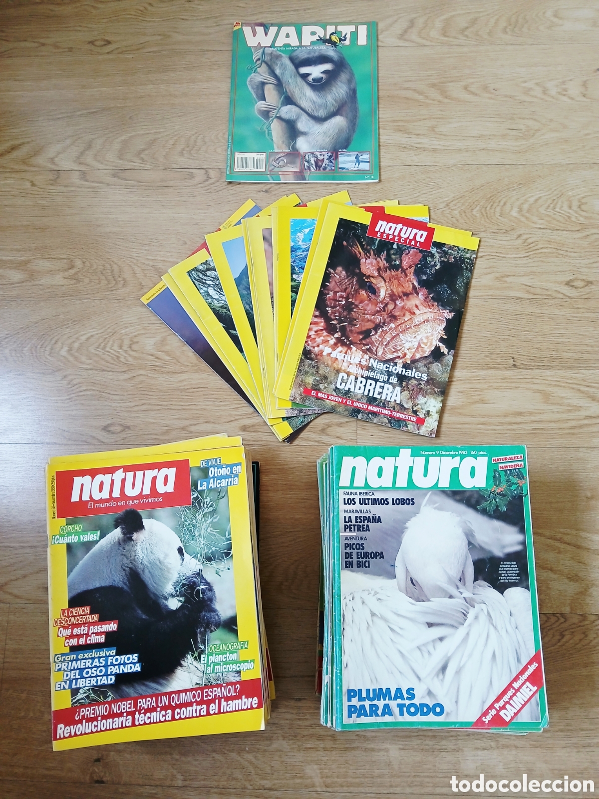 Colecionismo de Revistas e Jornais: Gran colecci&oacute;n revista NATURA 1983-1992