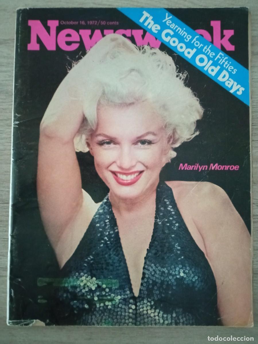 Coleccionismo de revistas y peri&oacute;dicos: NEWSWEEK, OCTUBRE 1972, PORTADA MARILYN MONROE, REVISTA EN INGL&Eacute;S