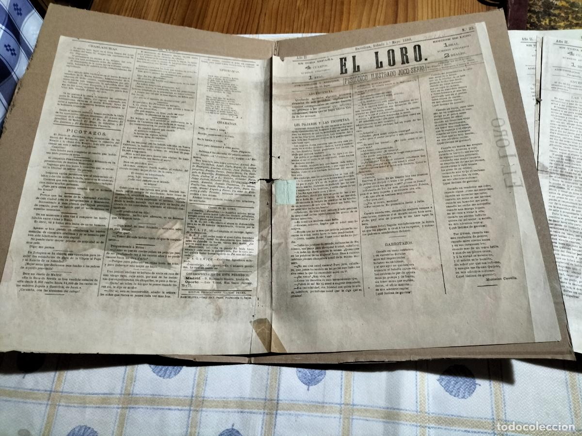 Collectionnisme de Revues et Journaux: el loro peri&oacute;dico ilustrado joco-serio n&ordm; 23-26-51-53