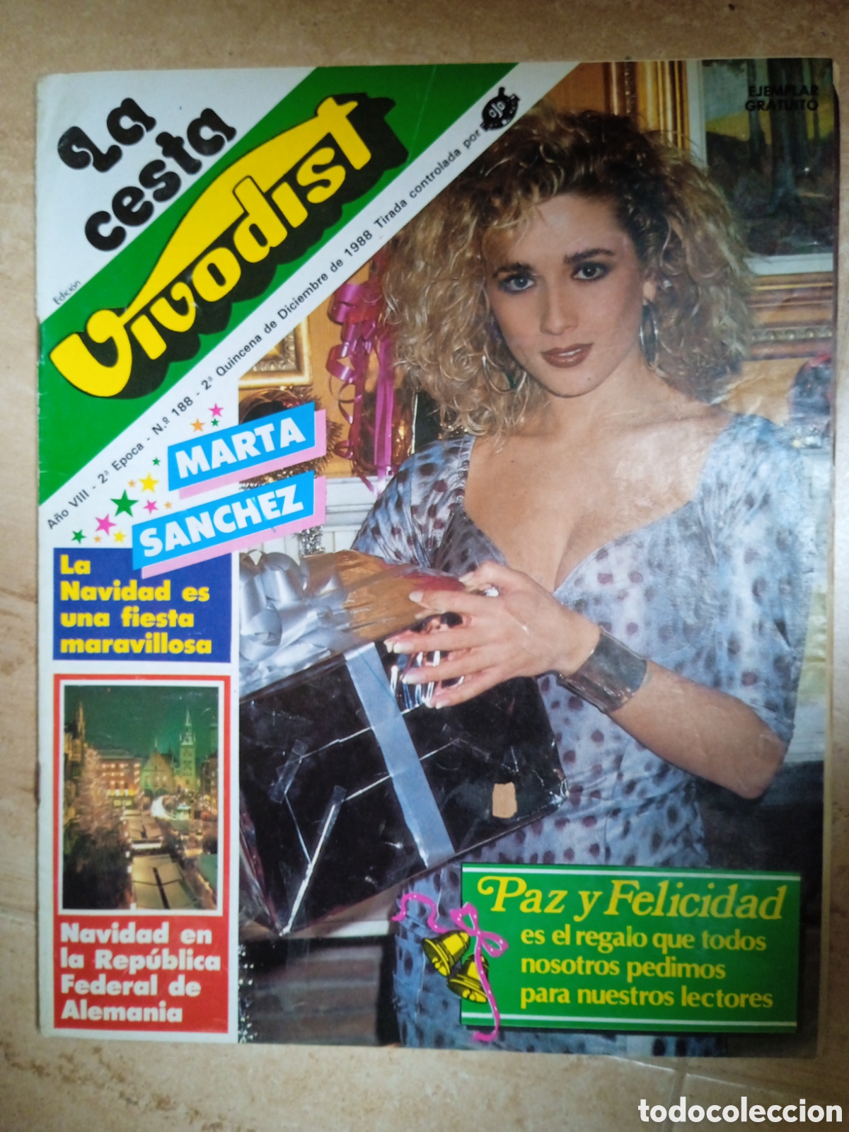 Coleccionismo de revistas y peri&oacute;dicos: La Cesta Vivodist n&deg; 188 Marta S&aacute;nchez Jos&eacute; Carreras Pedro Piqueras