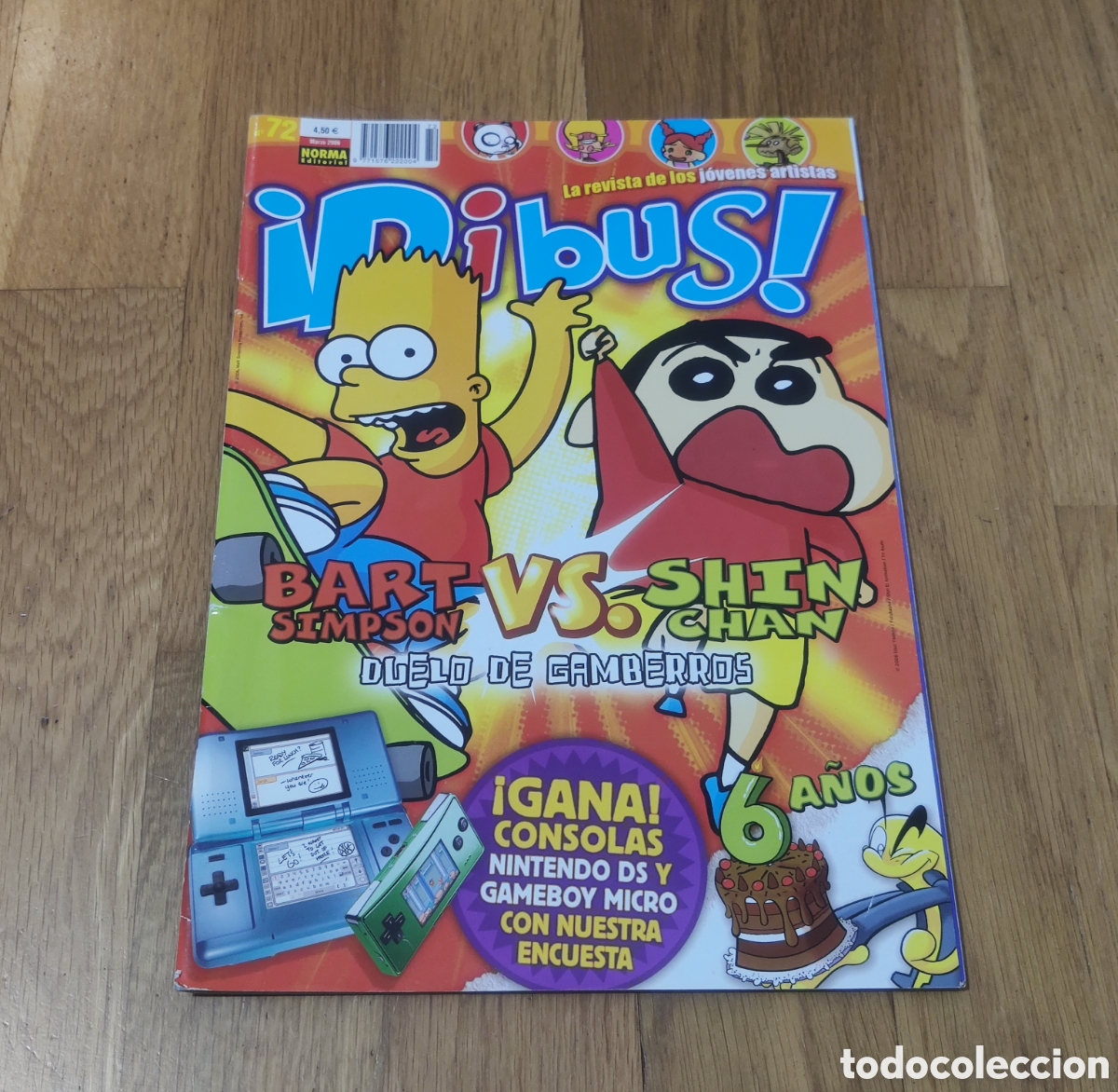 Coleccionismo de revistas y peri&oacute;dicos: Dibus! N&ordm;72 - La Revista de los J&oacute;venes Artistas - Norma Editorial