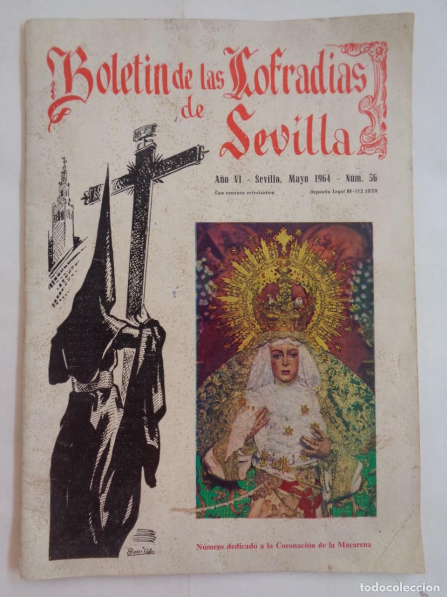 Coleccionismo de revistas y peri&oacute;dicos: SEMANA SANTA DE SEVILLA - BOLETINES DE LAS COFRADIAS: DEDICADO A LA CORONACION DE LA MACARENA , 1964