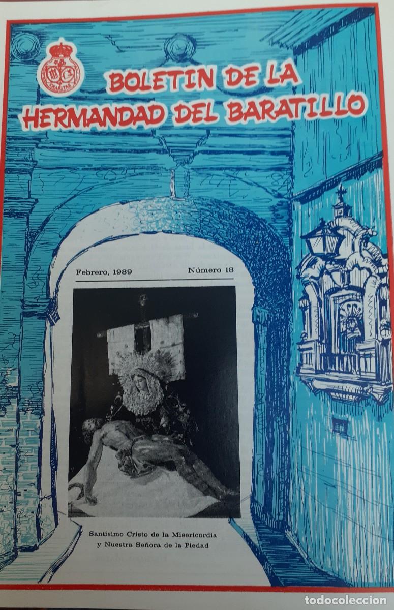 Coleccionismo de revistas y peri&oacute;dicos: SEMANA SANTA SEVILLA, BOLET&Iacute;N HERMANDAD DEL BARATILLO N&ordm; 18, FEBRERO 1989